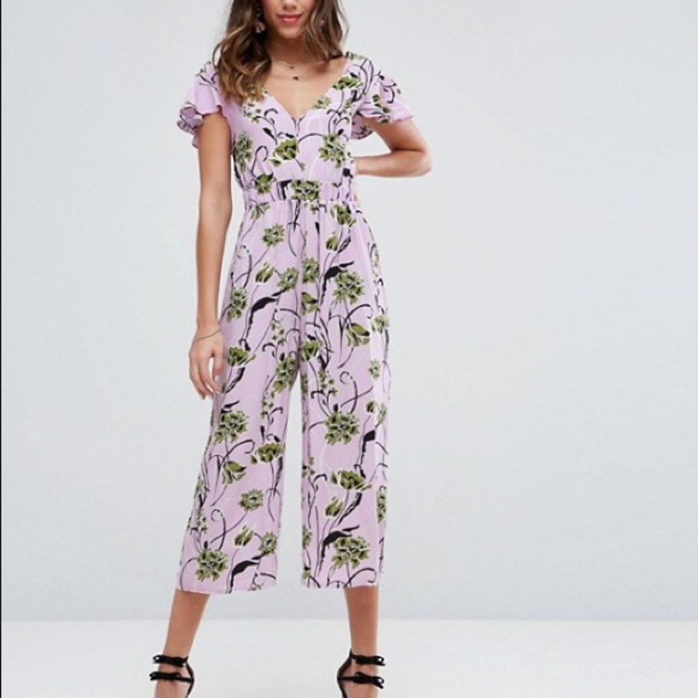 Asos floral jumpsuit Sz 6